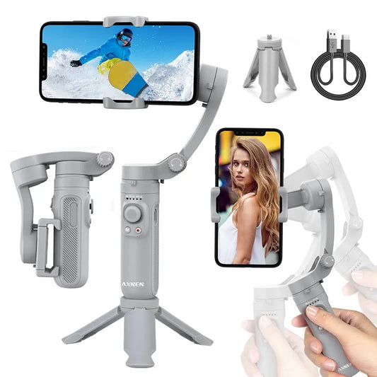 HQ3 3-Axis Gimbal Stabilizer for Smartphone Foldable Handheld Phone