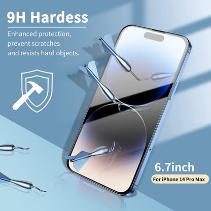 5pcs Tempered Glass For Iphone 14 13 12 11 Pro Max Screen Protector