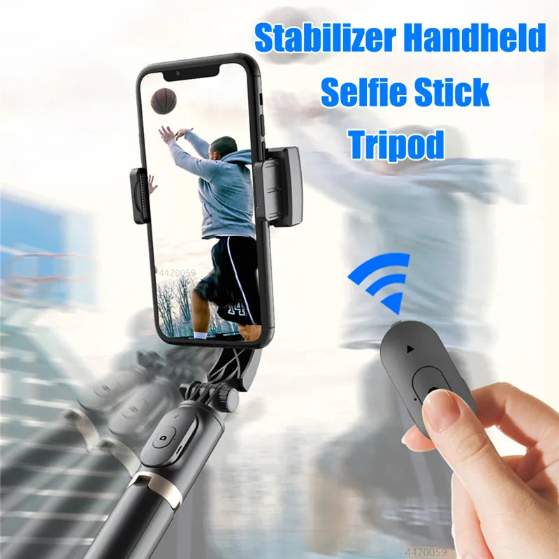 Roreta 2023 NEW Gimbal Stabilizer Selfie Stick Foldable Wireless