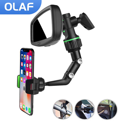 Car Phone Holder Multifunctional 360 Degree Rotatable Auto Rearview