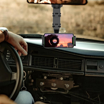 Car Phone Holder Multifunctional 360 Degree Rotatable Auto Rearview