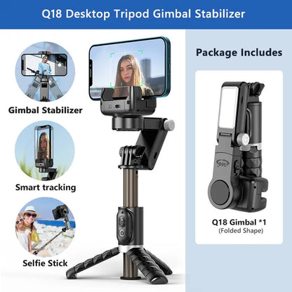 360 Rotation Following Shooting Mode Gimbal Stabilizer Selfie Stick