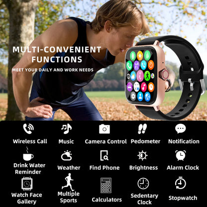 1.83'' Waterproof Smart Watch with Message Answer Call Sleep