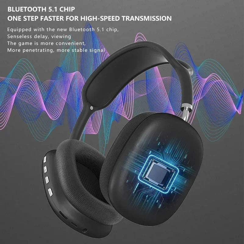 P9 Wireless Bluetooth Headphones With Mic Noise Cancelling Headsets