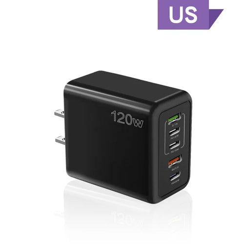 5 Ports USB C PD Charger Fast Charging PD Quick Charge 3.0 USB C Phone