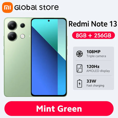 Xiaomi Redmi Note 13 Smartphone Global Version 6.67" FHD+ AMOLED Unlocked