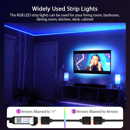 LED Strip Lights RGB 5050 ,5V 1M-30M,16 million colors, RGB , Led