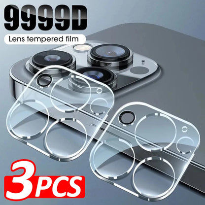 3pcs Camera Lens Protector For iPhone 15 14 13 12 11 Pro Max Lens