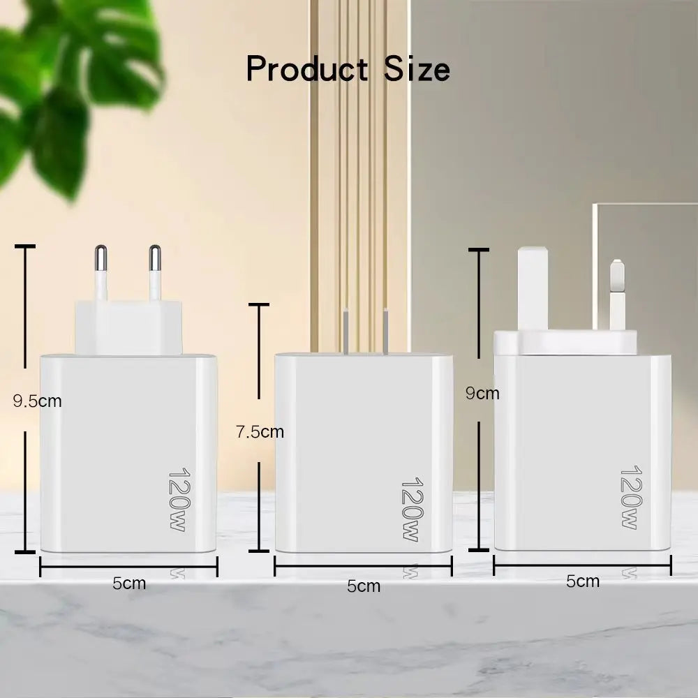 5 Ports USB C PD Charger Fast Charging PD Quick Charge 3.0 USB C Phone