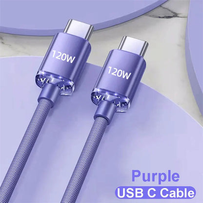 NNBILI 2024 NEW 120W USBA  To Type C To USBC Cable For iPhone 15