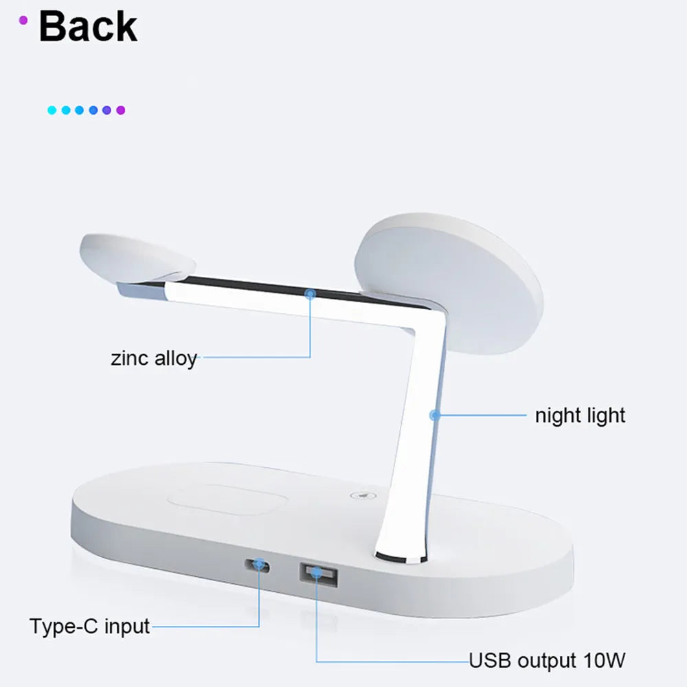 3 in 1 Wireless Charger Stand Magnetic For iPhone 12 13 14 15 Fast