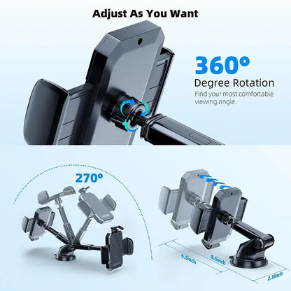 NEW Universal Sucker Car Phone Holder 360° Windshield Car Dashboard