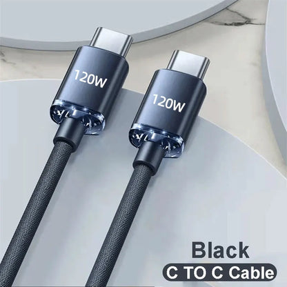 NNBILI 2024 NEW 120W USBA  To Type C To USBC Cable For iPhone 15