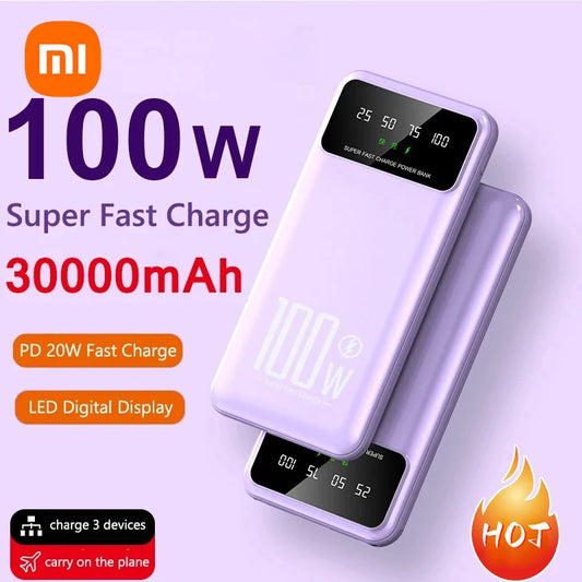 Xiaomi 50000mAh 100W Super Fast Charging Power Bank Portable Charger