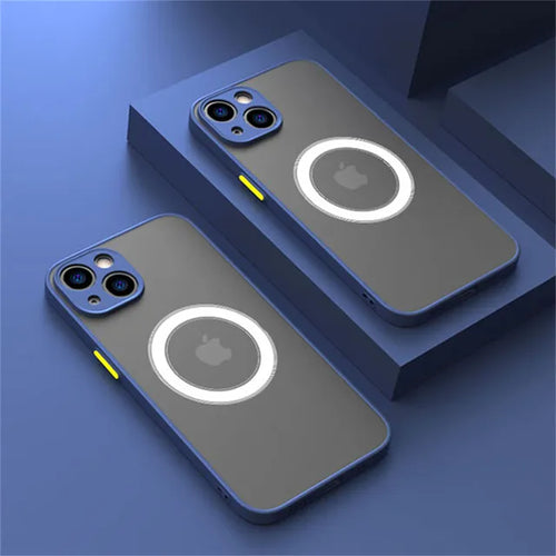 Luxury Magnetic Wireless Charge Phone Case For iPhone 14 13 12 11 15