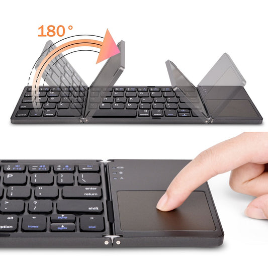 Wireless Folding Keyboard Bluetooth Keyboard With Touchpad For